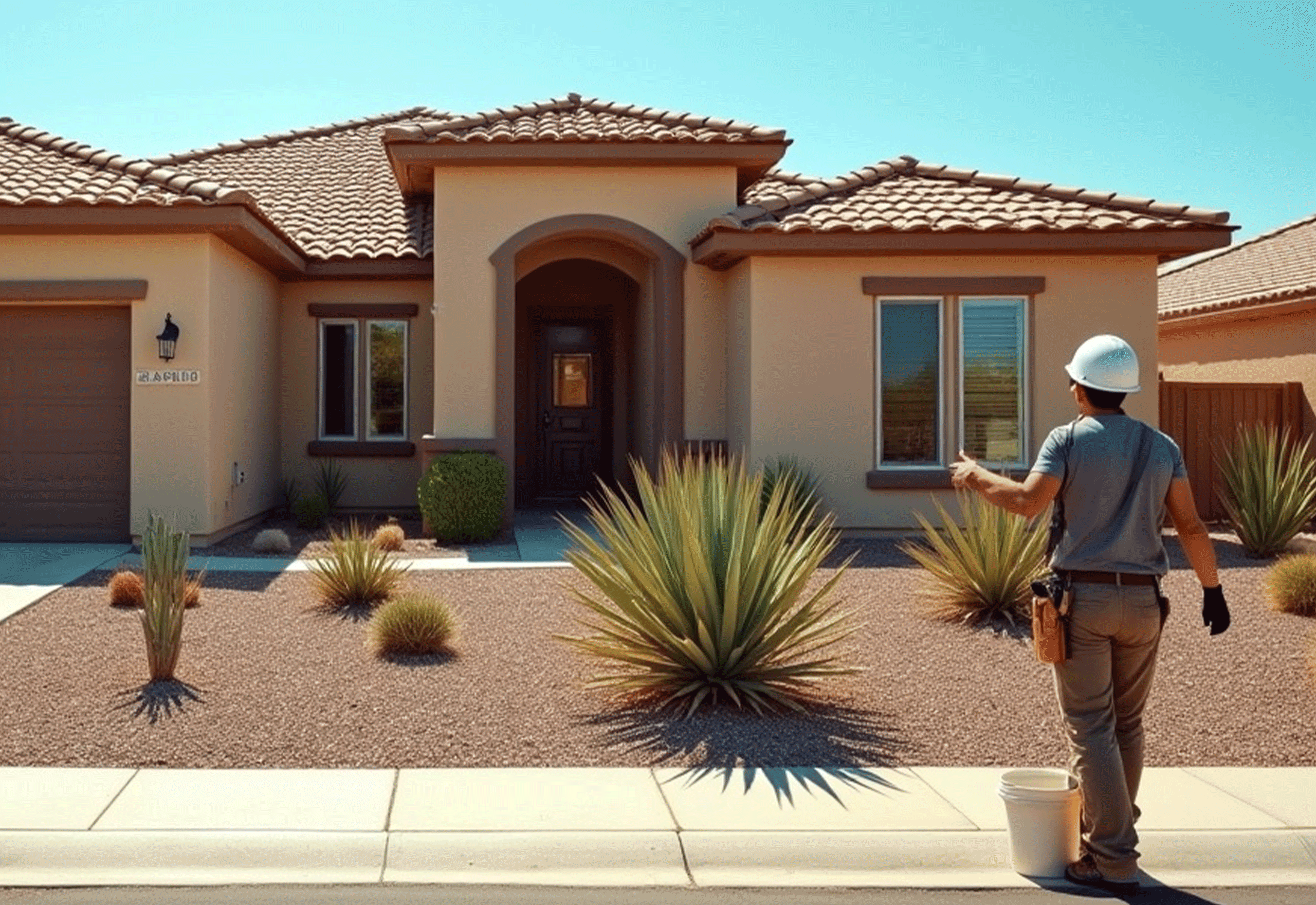 Exterior residential painting project by pro painters in Phoenix
