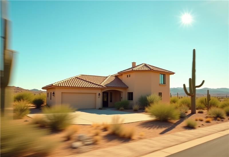 UV-resistant exterior paint on Phoenix home